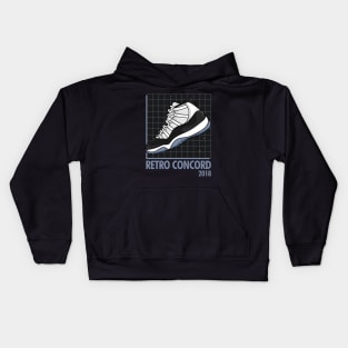 AJ 11 Retro Concord Sneaker Kids Hoodie